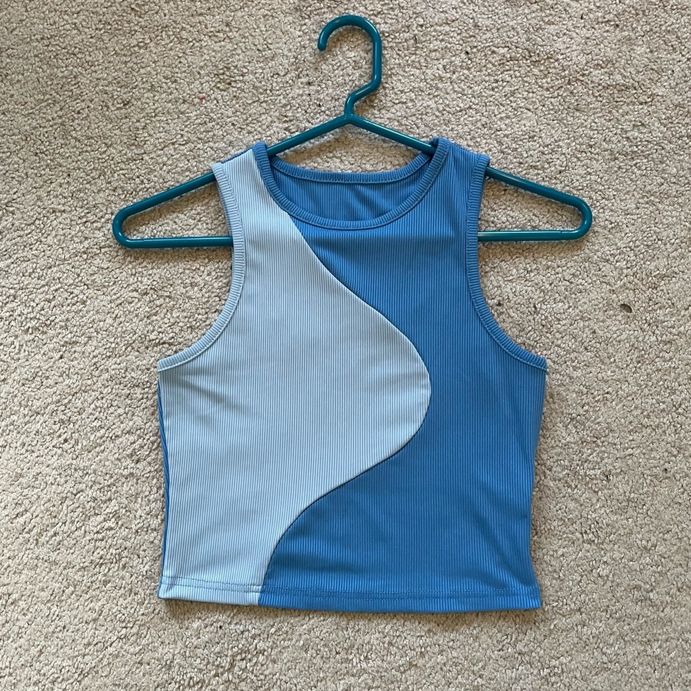 SHEIN Blue Sleeveless Top